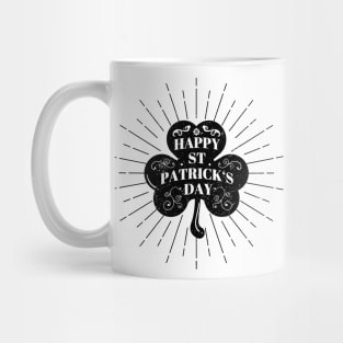 st patrick-s day shamrock Black Print Mug